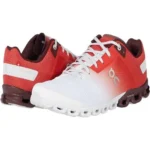 On Cloudflow Rust White color running shoes designed for lightweight performance and everyday training