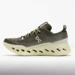 On Cloudsurfer Max men's running shoes in olive green
