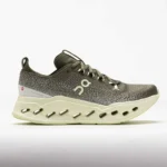 On Cloudsurfer Max men's running shoes in olive green